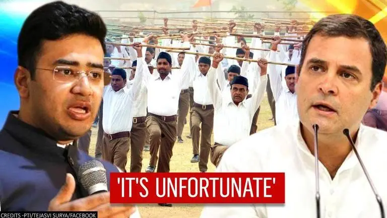 Tejasvi Surya slams Rahul Gandhi over his statement on RSS, calls it 'poor mistake' Tejasvi Surya