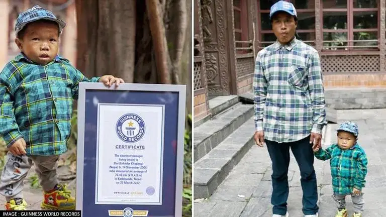 Dor Bahadur Khapangi from Nepal recognised as World's Shortest Living Male Teenager Dor Bahadur Khapangi