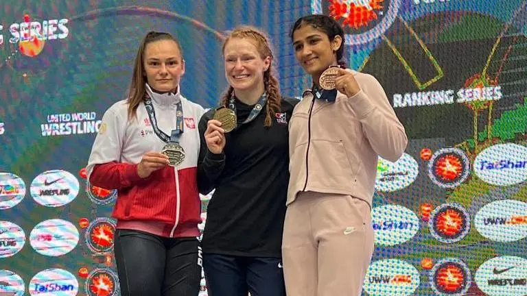 Sangeeta Phogat wins bronze at Hungary Ranking Series wrestling event Sangeeta Phogat wins bronze at Hungary Ranking Series wrestling event