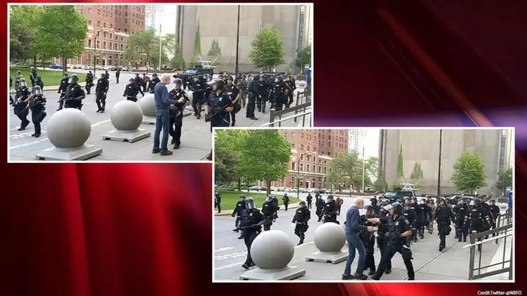 75-year-old George Floyd protester severely injured after brutal knockdown by Buffalo cops George Floyd