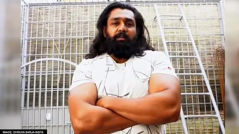 Dhruva Sarja teases fans with new look from upcoming film 'Martin' on birthday Dhruva Sarja, Martin, Meghana Raj