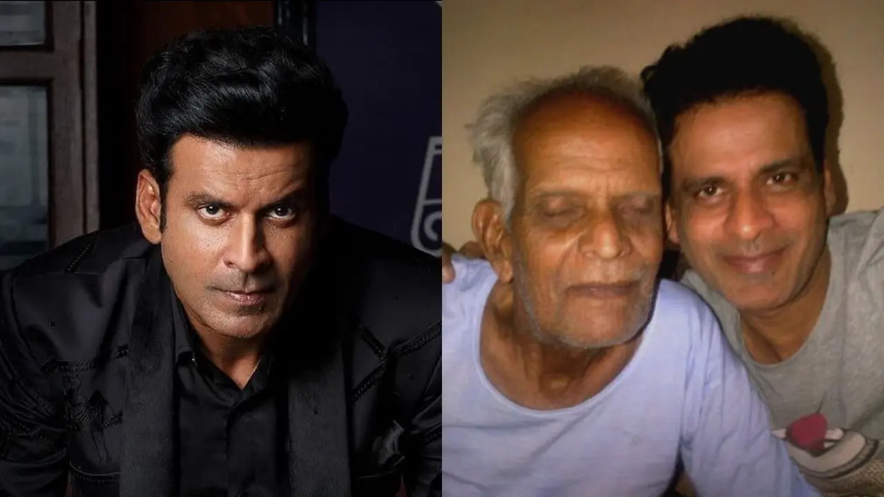 Did You Know Manoj Bajpayee's Father Auditioned At FTII With Dharmendra, Manoj Kumar? Manoj Bajpayee with his father Radhakant