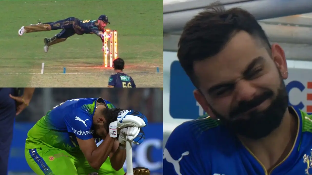 UNBELIEVABLE SCENES | Salt dismisses Ferguson as KKR beat RCB by 1 run, Virat Kohli's reaction viral KKR vs RCB