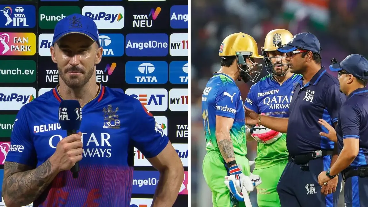 'It was crazy': RCB captain Faf du Plessis shares verdict on contentious dismissal of Virat Kohli Faf du Plessis on Virat Kohli's dismissal in KKR vs RCB match