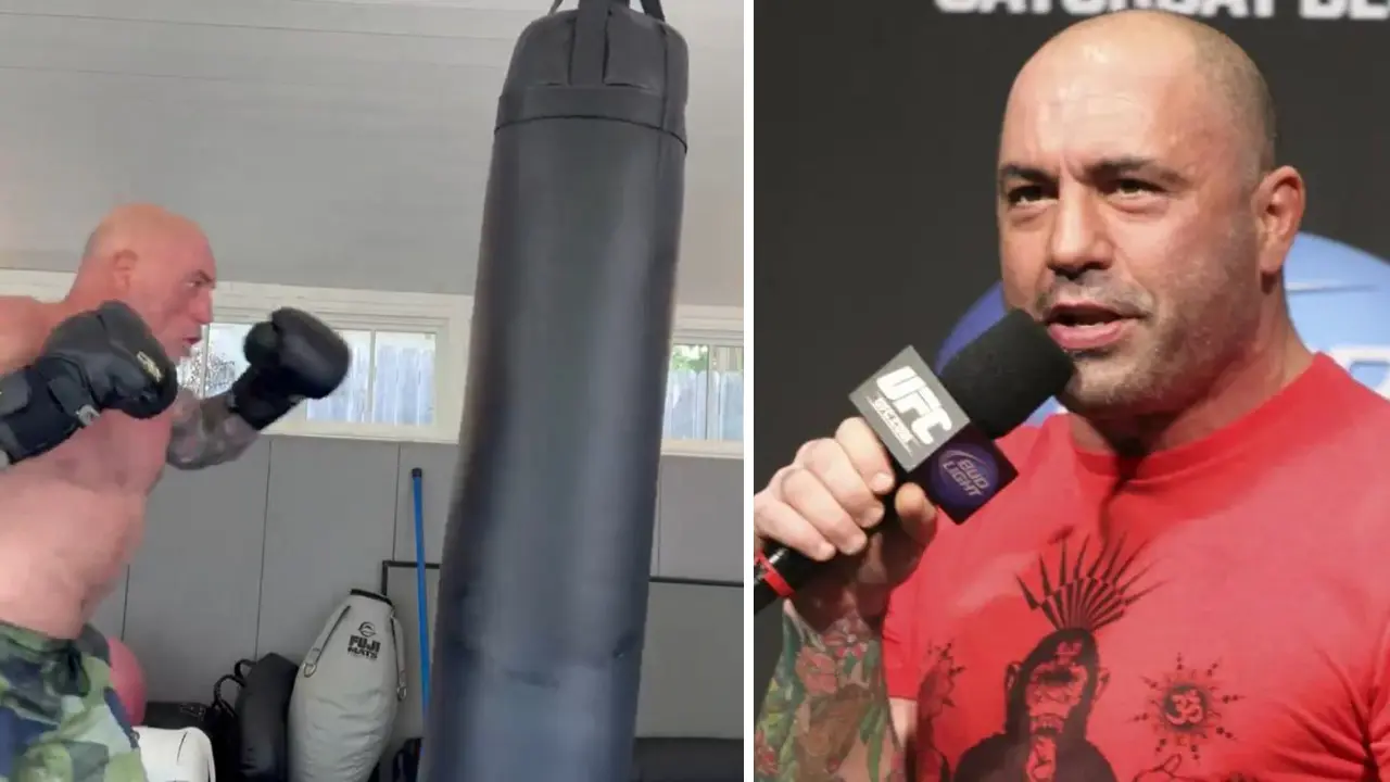 Joe Rogan Grip Training WATCH | 56-year-old Joe Rogan shows just how powerful he is during a ...