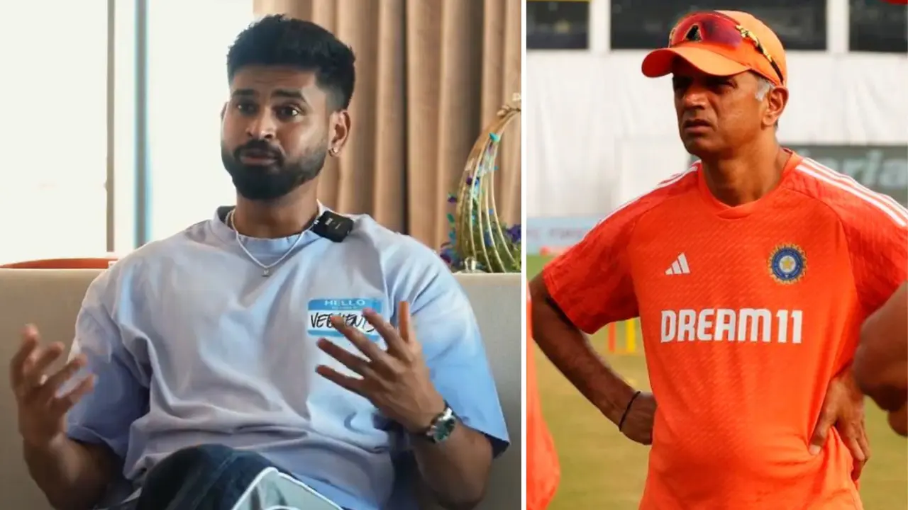 Shreyas Iyer and Rahul Dravid