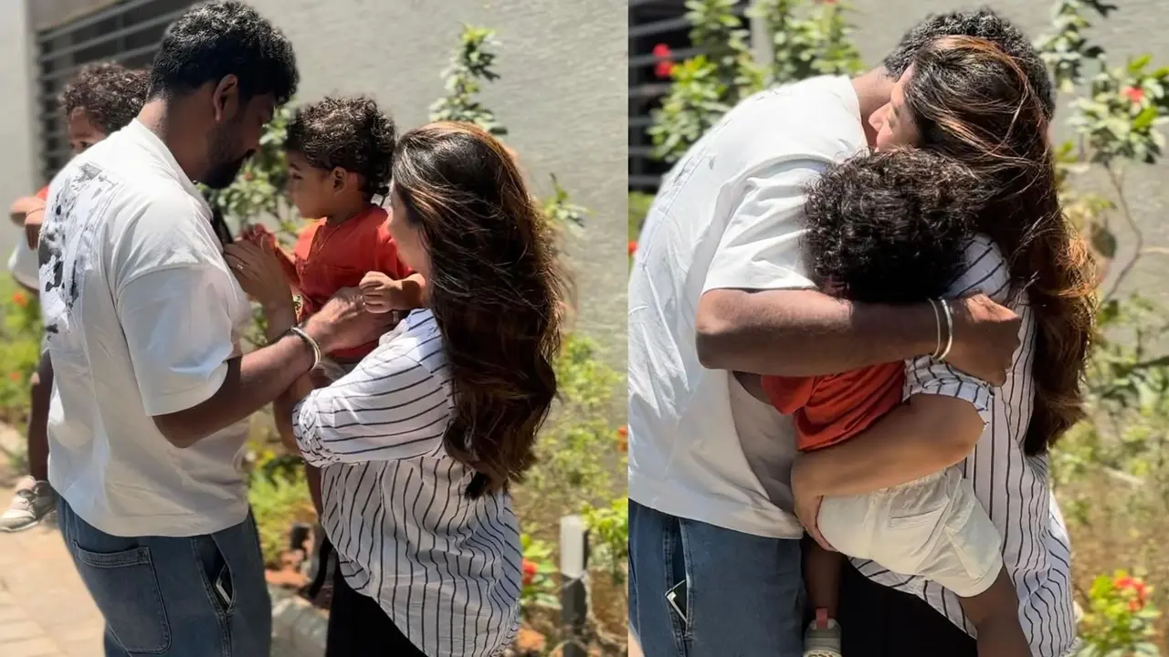 Vignesh Shivan Reunites With Wife Nayanthara, Sons Uyir-Ulagam After 20 Days - Photos Go Viral Nayanthra family reunion