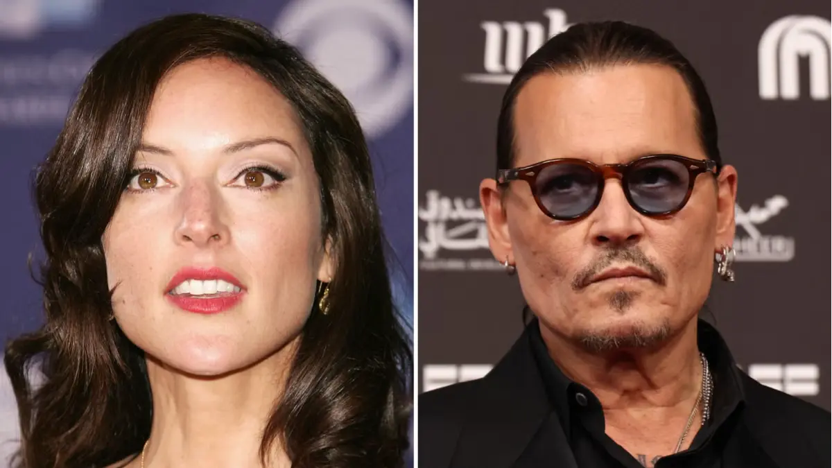 Lola Glaudine and Johnny Depp