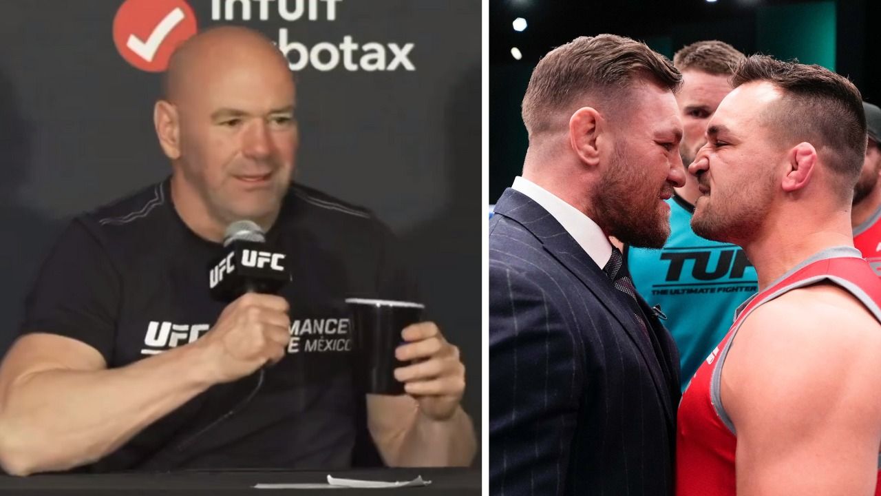 He Cant Train Dana White Reveals Why It Took Ages To Confirm Conor Mcgregor Vs Michael 7305