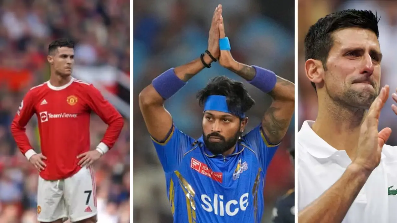 Hardik Pandya set to boss the boos at home. Has cricket finally found its Ronaldo or Djokovic? Cristiano Ronaldo, Hardik Pandya, and Novak Djokovic
