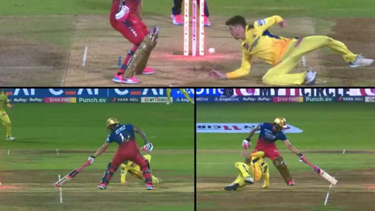 RCB vs CSK: Faf du Plessis' dismissal in RCB vs CSK sparks contro ...