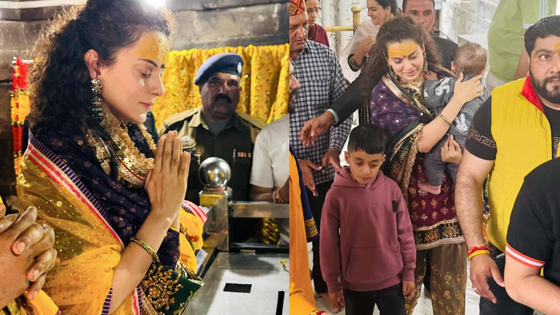 Kangana Ranaut Visits World Famous Baglamukhi, Shaktipeeth Jwala Ji ...