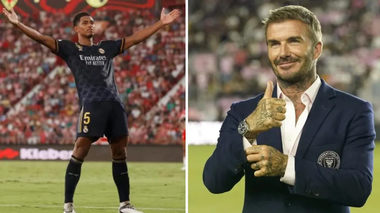 Jude Bellingham receives special message from David Beckham following Real Madrid's 36th La Liga win Jude Bellingham and David Beckham