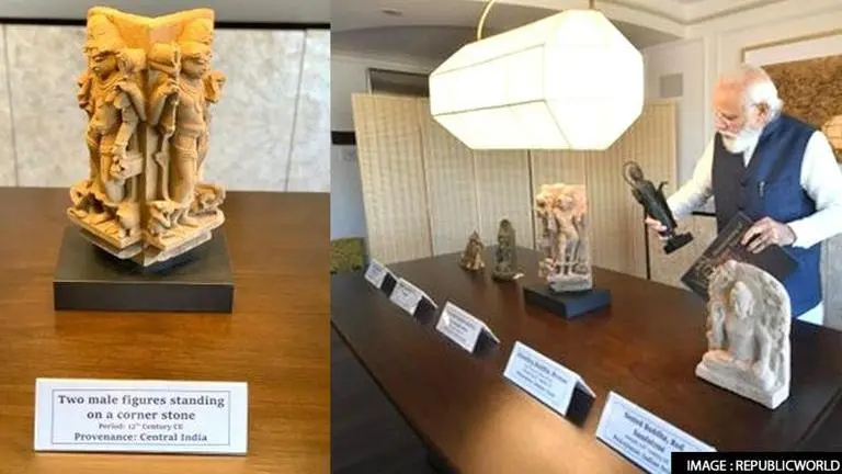 US returns 157 unique 11th-century Indian antiquities as PM Modi's 3-day visit concludes US