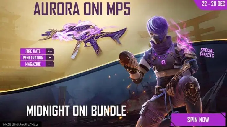 Garena Free Fire: How to avail latest Aurora Oni MP5 skin & redeem codes? Garena Free Fire: How to get the latest Aurora Oni MP5 skin?
