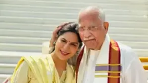 Upasana Kamineni Konidela with grandfather Prathap C Reddy
