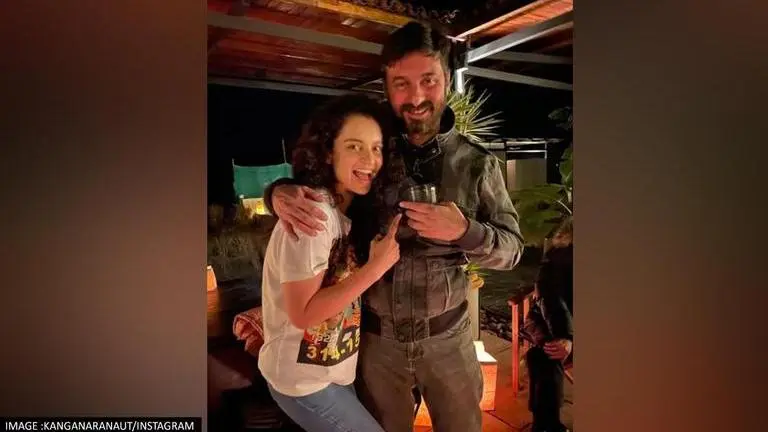'Dhaakad' director Razneesh Ghai posts BTS pic with 'Talent Extraordinaire' Kangana Ranaut Kangana Ranaut
