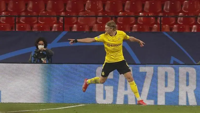 Haaland leads Dortmund past Sevilla in Champions League