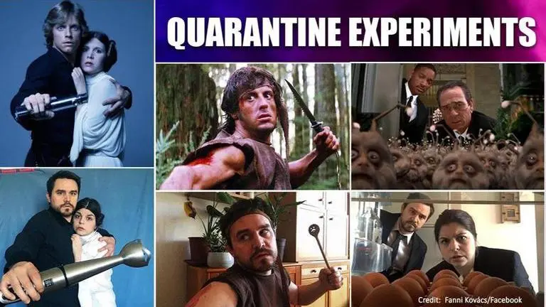 Hungarian couple recreates movie scenes with basic things amid COVID-19 lockdown Hungarian