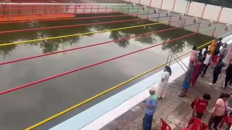 Snakes found in pool ahead of swimming event hosted by UP Swimming Association in Lucknow UP swimming association