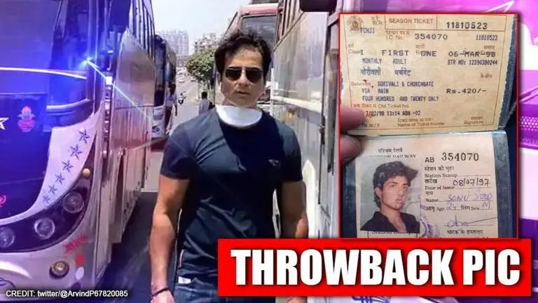 Sonu Sood's Mumbai local train pass of Rs 420 from 1997 surfaces, actor reacts Sonu Sood's railway pass of Rs 420 from 1998 surfaces amid help for migrants, actor reacts
