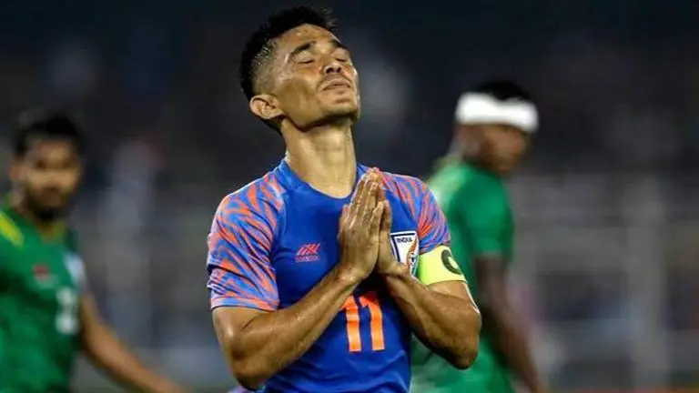 The age-defying superstar of Indian football Sunil Chhetri continues to be the talisman Sunil Chhetri