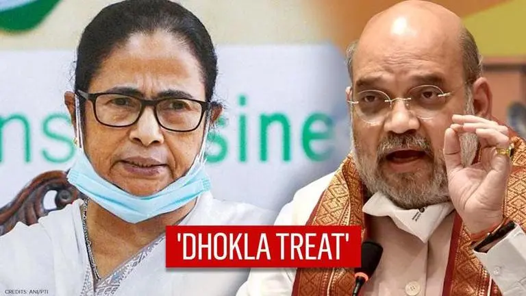 Mamata Banerjee demands 'dhokla treat' from Amit Shah after calling out 'miscalculations' Mamata Banerjee