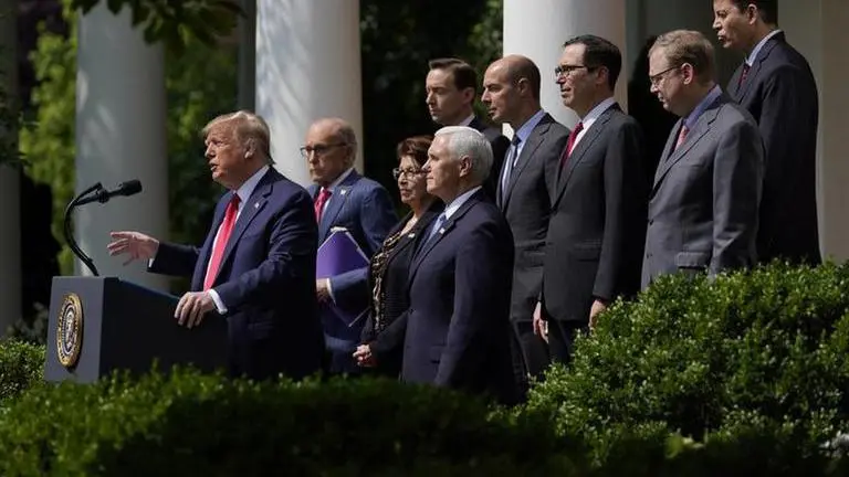 Trump hails jobs report, but unemployment rate still high