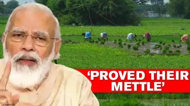PM Modi praises India's farmers for higher crop production despite COVID-19 pandemic Modi