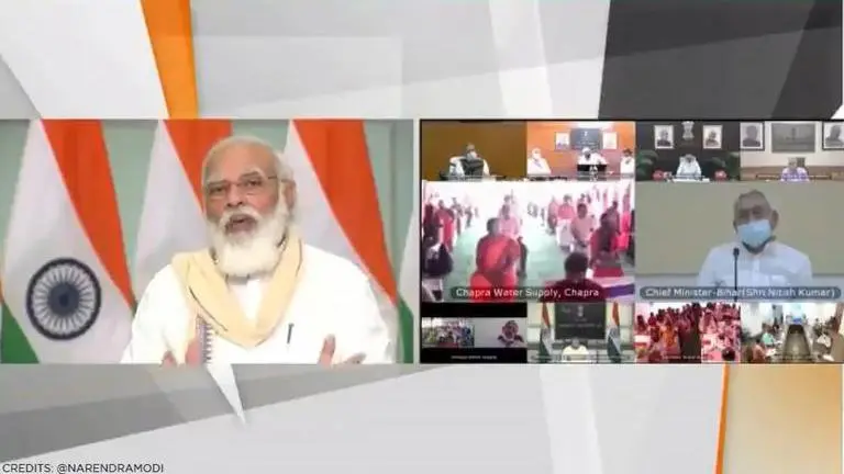 PM Modi inaugurates projects under 'Namami Gange' Mission in Bihar Namami Gange Mission