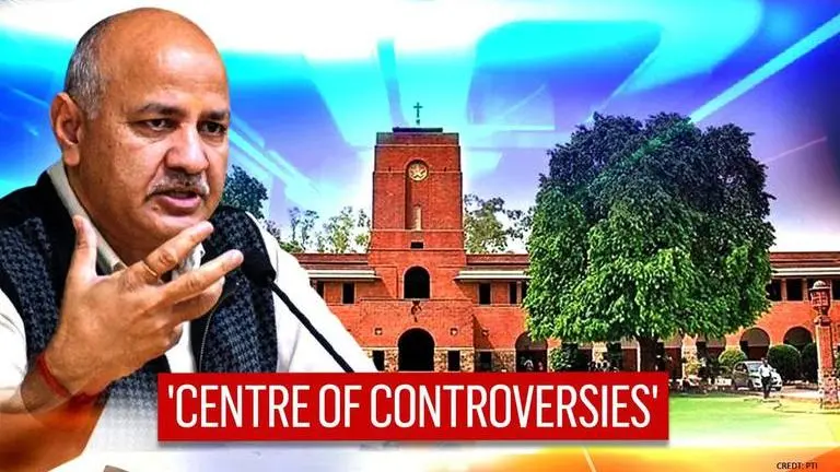 Delhi Education Min Manish Sisodia blames Centre's for Delhi University's controversies Manish Sisodia