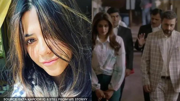 Ekta Kapoor and Still from His Storyy
