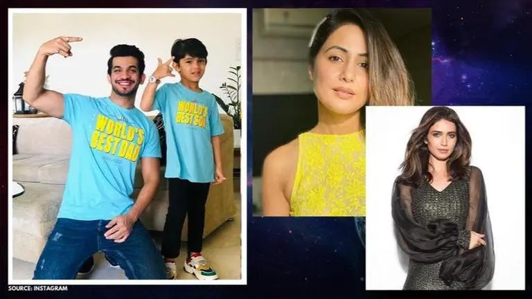 Hina Khan & Karishma Tanna gush over Arjun Bijlani's picture with son Ayaan Hina Khan
