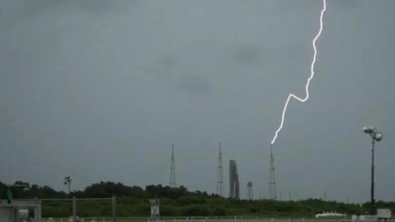 Watch: Lightning strikes near Artemis I Moon rocket at launch pad; NASA assessing damage Artemis I