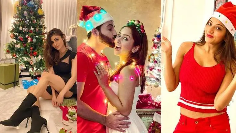 Mouni Roy, Dheeraj Dhoopar, Remo D'Souza and other TV celebrities celebrate Christmas 2020 Mouni Roy