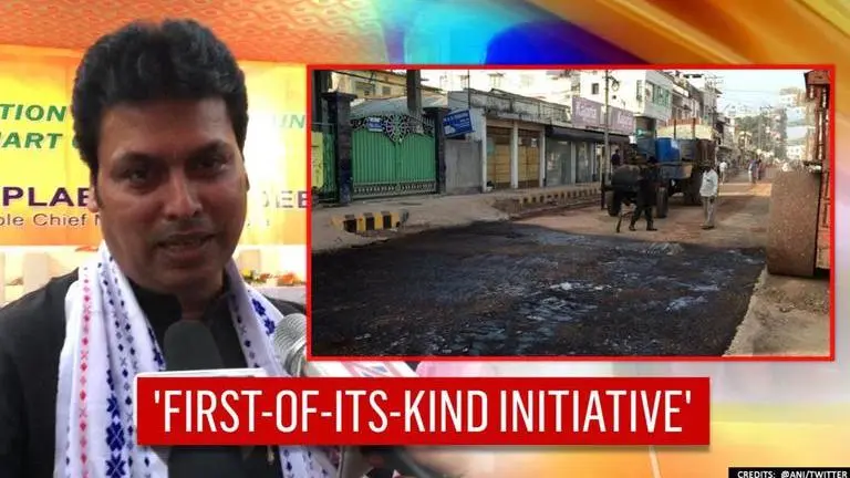 Tripura: Road made with non-recyclable plastic waste inaugurated Tripura