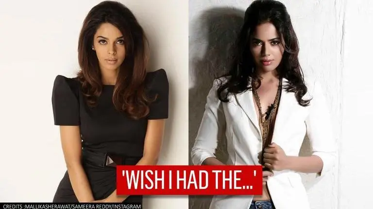 Sameera Reddy shares 'slimmed down' pic from 2010, fans confuse her with Mallika Sherawat Sameera Reddy