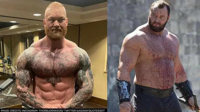 GoT fame 'The Mountain' shares incredible body transformation image ahead of boxing bout Hafthor Bjornsson, The Mountain, The Mountain Game of Thrones, Hafthor Bjornsson physique, Hafthor Bjornsson body, GoT, Eddie Hall