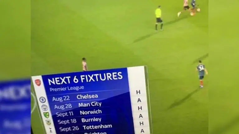 Arsenal's next six fixtures become a meme after Gunners lost match against Brentford Arsenal