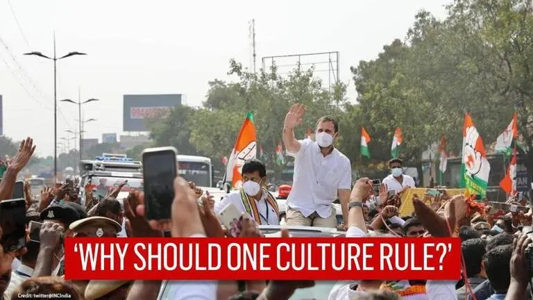 Rahul Gandhi stirs language debate ahead of TN polls; asks 'Why should 1 language rule?' Rahul Gandhi