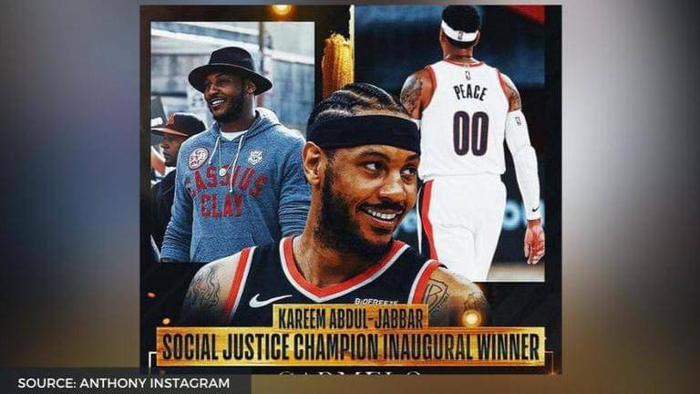 Carmelo Anthony wins coveted Kareem Abdul-Jabbar Social Justice ...