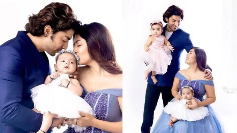 Debina Bonnerjee & Gurmeet Choudhary reveal their second daughter's face to the world Debina Bonnerjee