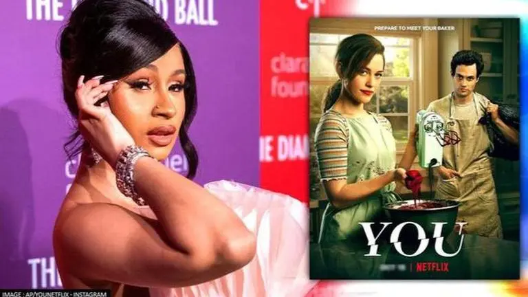 Cardi B & Penn Badgley bond over Twitter exchange; rapper pitches herself role in 'You' You