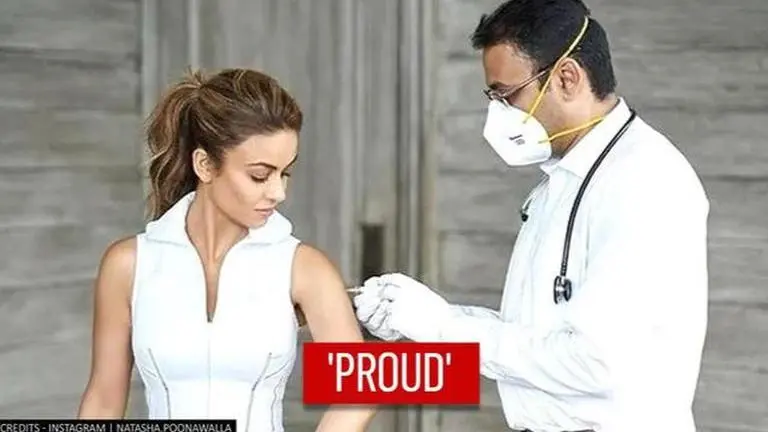 Natasha Poonawalla gets first dose of SII's Covishield vaccine; 'Proud to take the jab' Natasha Poonawalla