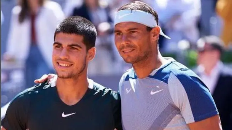 Rafael Nadal, Carlos Alcaraz make rankings history, first Spanish duo to achieve feat Rafael Nadal, Carlos Alcaraz, ATP rankings