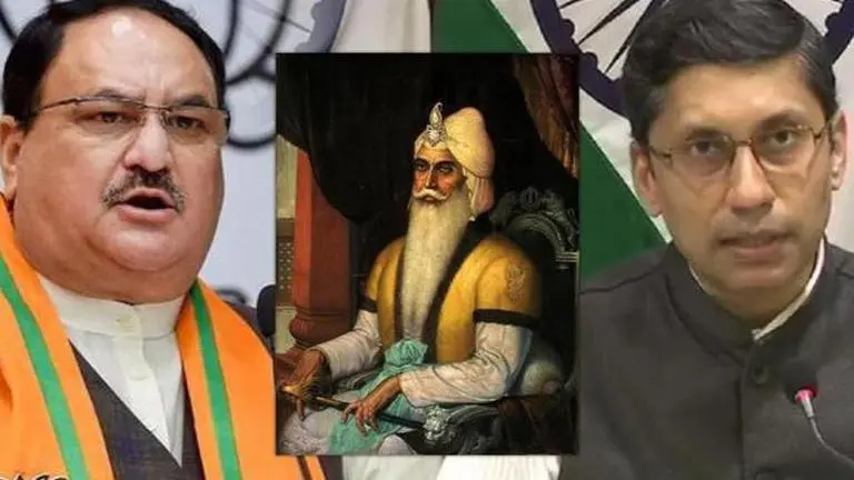 Maharaja Ranjit Singh's statue in Pakistan vandalised; MEA, JP Nadda demand strong action Maharaja Ranjiit Singh, Arindam Bagchi, JP Nadda