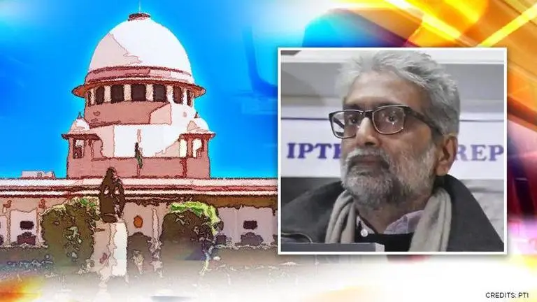 Bhima Koregaon case: SC dismisses Gautam Navlakha's plea seeking bail amid COVID surge Gautam Navlakha, SC