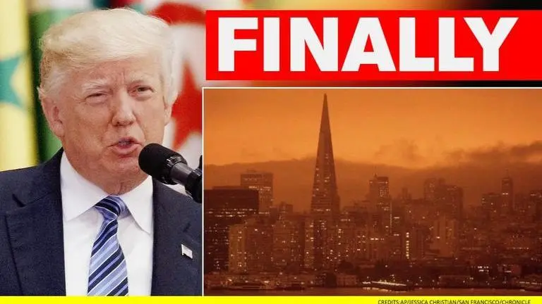 California an orange dystopia, President Trump finally plans visit to anti-wildfire HQ Trump