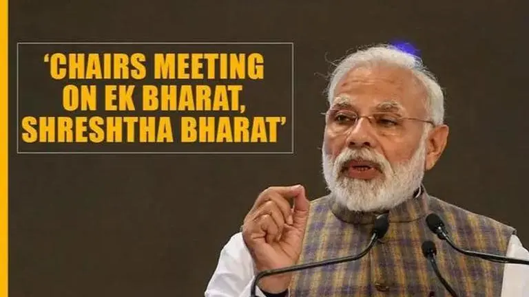 PM Modi chairs discussions on 'Ek Bharat Shreshtha Bharat' program PM Modi