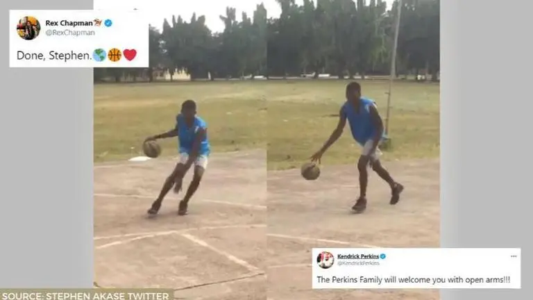 NBA's big names Kendrick Perkins, Rex Chapman spot African basketball talent on Twitter NBA